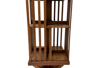 Art Nouveau Jugendstil Revolving Bookcase, 1900s